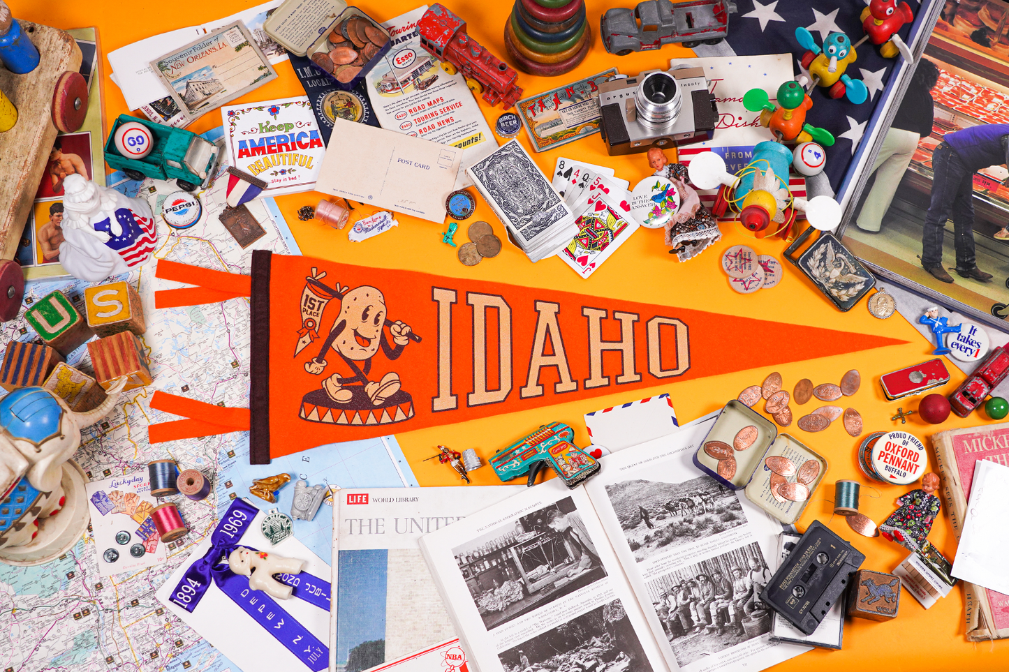 Idaho State Retro Wool Pennant