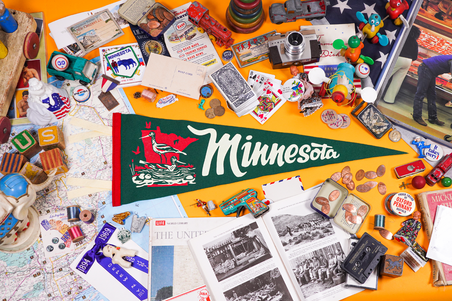 Minnesota State Retro Wool Pennant