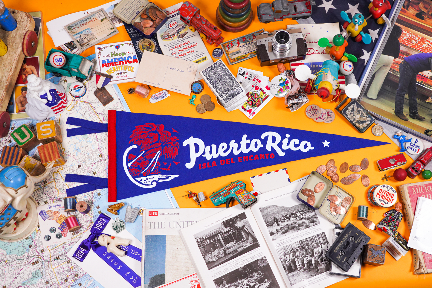 Puerto Rico Retro Wool Pennant