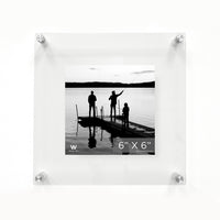 8x8" Modern UV-Grade Acrylic Floating Wall Frame