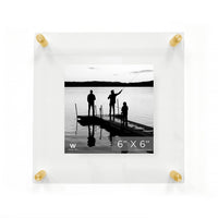 8x8" Modern UV-Grade Acrylic Floating Wall Frame