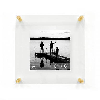 8x8" Modern UV-Grade Acrylic Floating Wall Frame