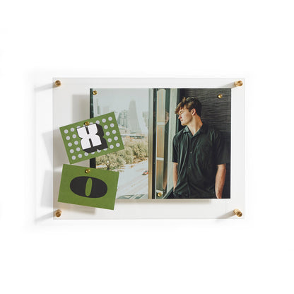 Acrylic Memo Board + Magnet Wall Frame