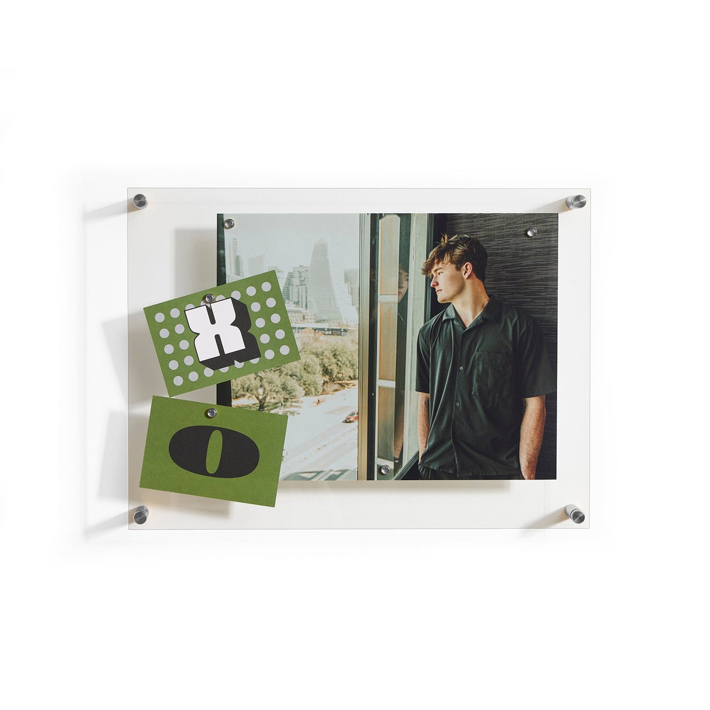 Acrylic Memo Board + Magnet Wall Frame