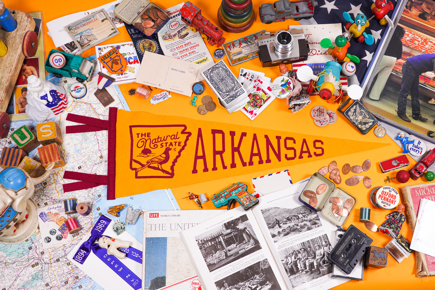 Arkansas State Retro Wool Pennant
