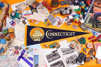 Connecticut State Retro Wool Pennant