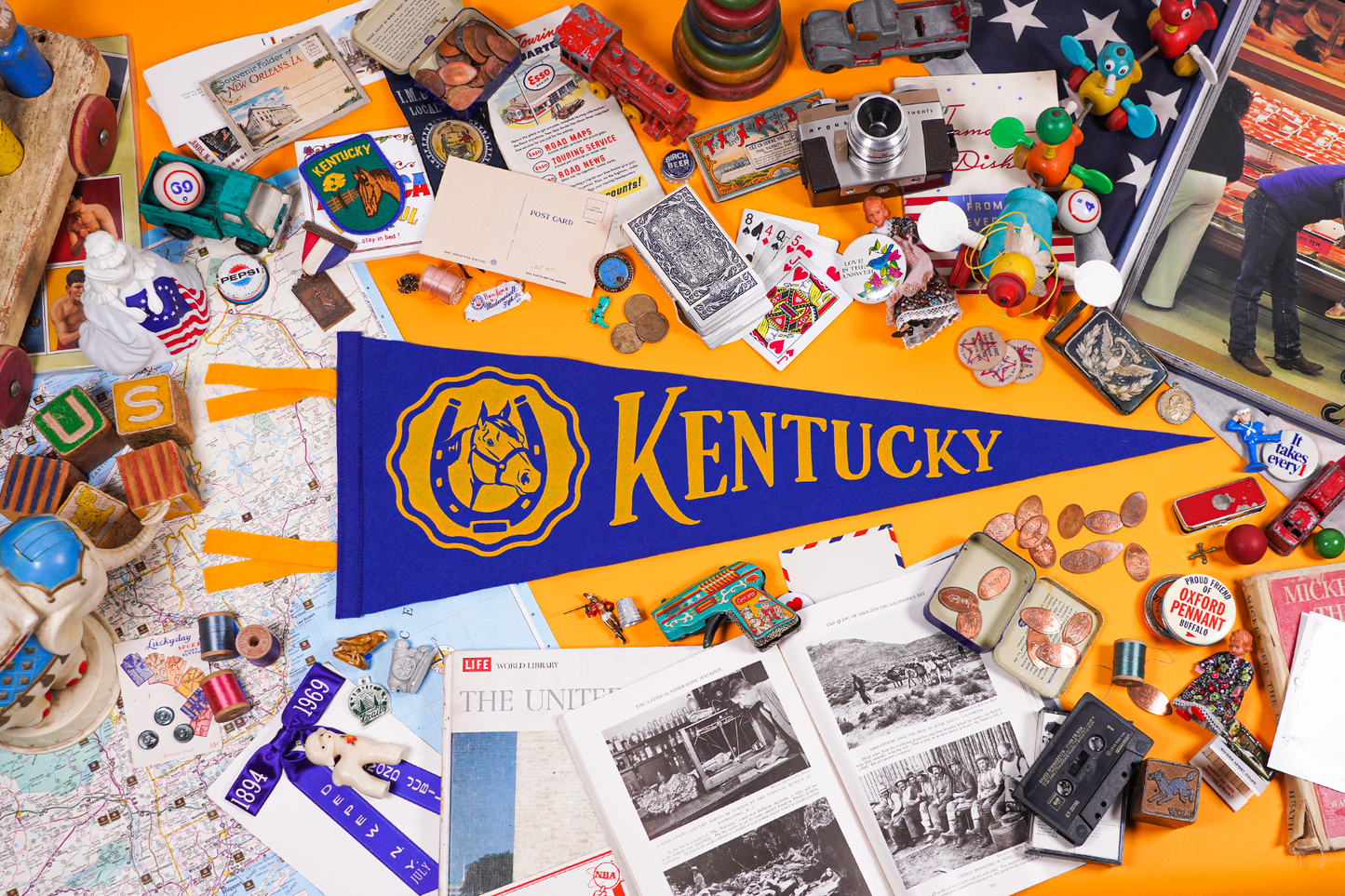 Kentucky State Retro Wool Pennant