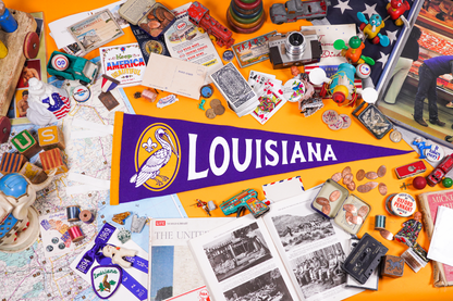 Louisiana State Retro Wool Pennant