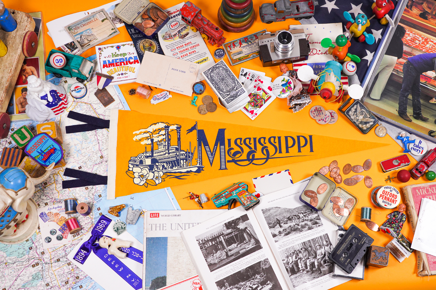 Mississippi State Retro Wool Pennant