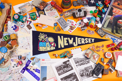 New Jersey State Retro Wool Pennant