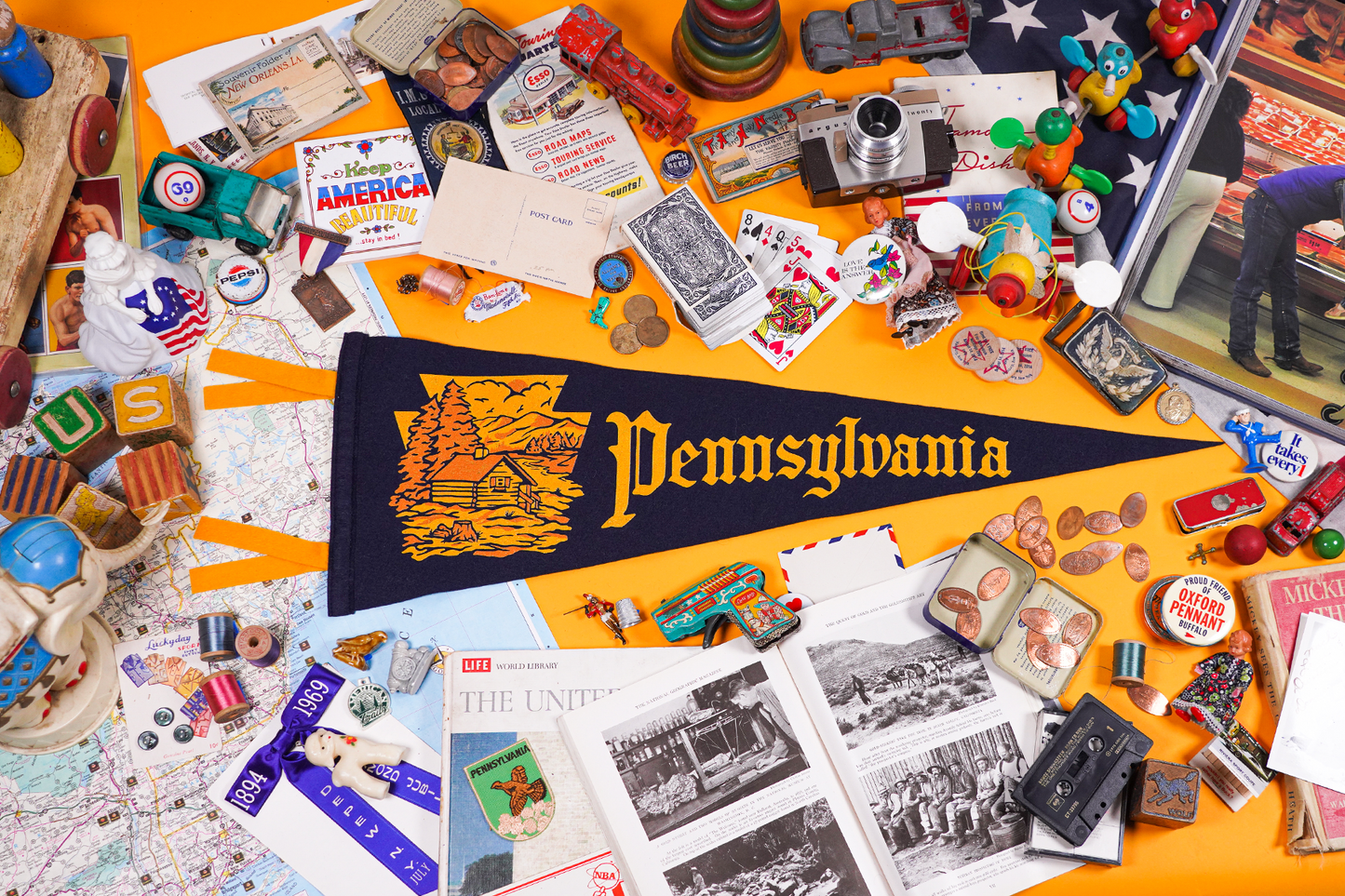 Pennsylvania State Retro Wool Pennant