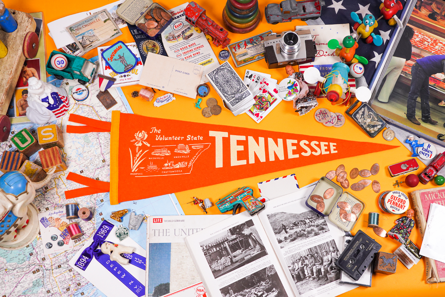 Tennessee State Retro Wool Pennant