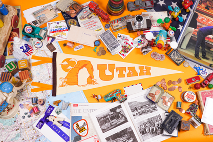 Utah State Retro Wool Pennant