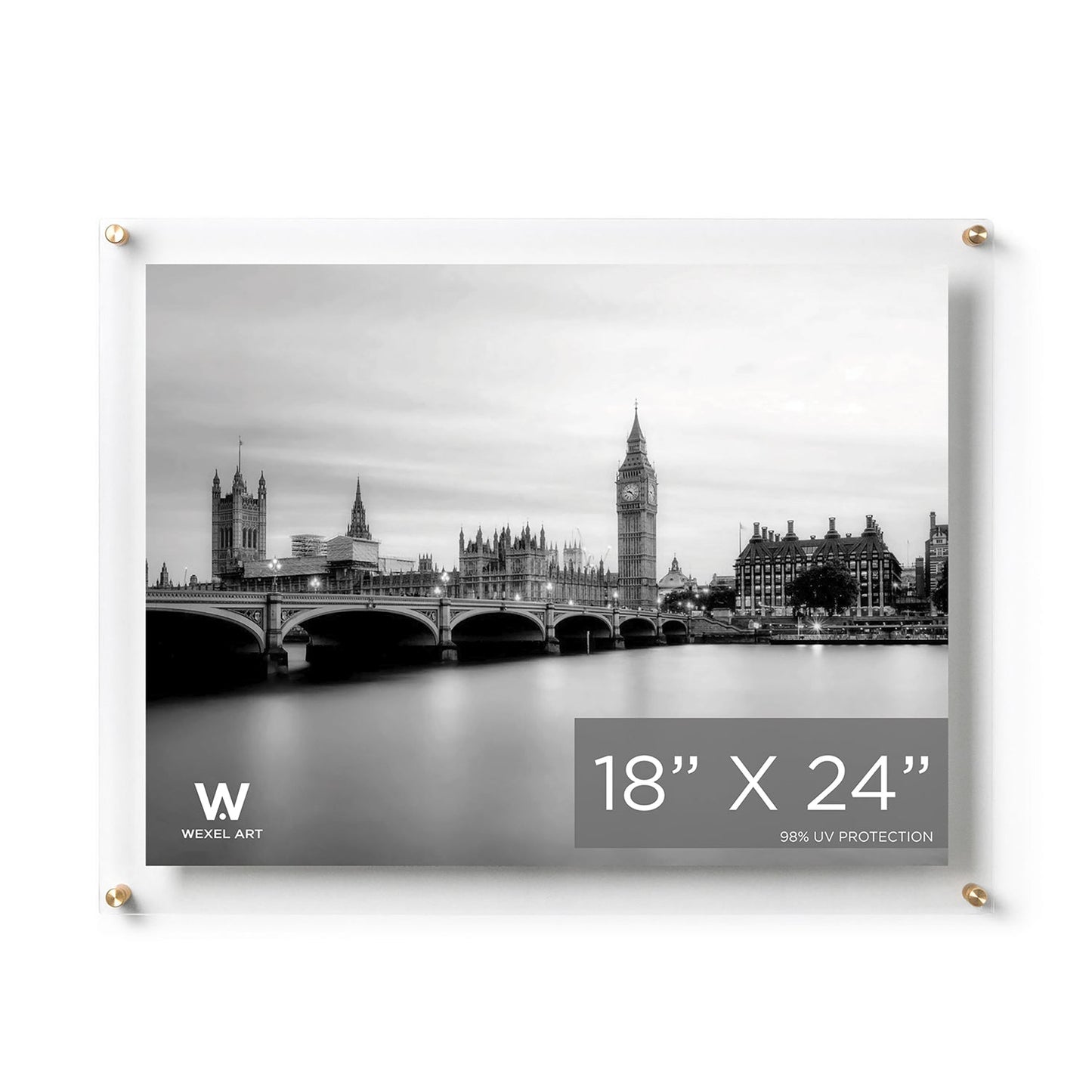 Modern UV-Grade Acrylic Floating Wall Frame