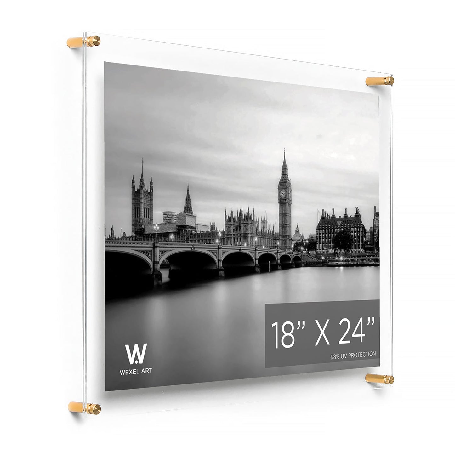 Modern UV-Grade Acrylic Floating Wall Frame