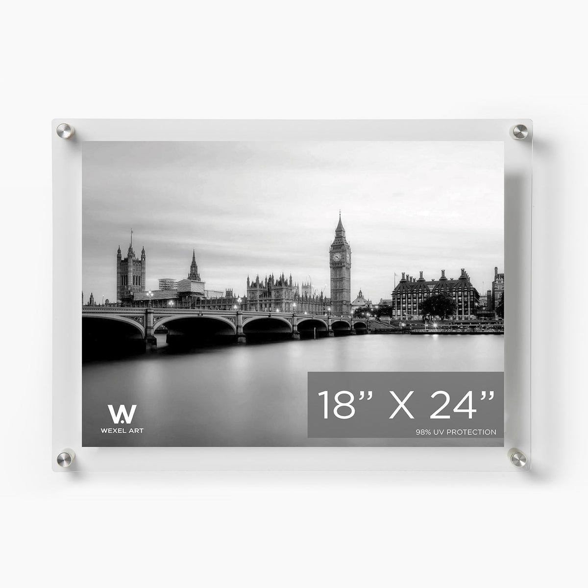 Modern UV-Grade Acrylic Floating Wall Frame