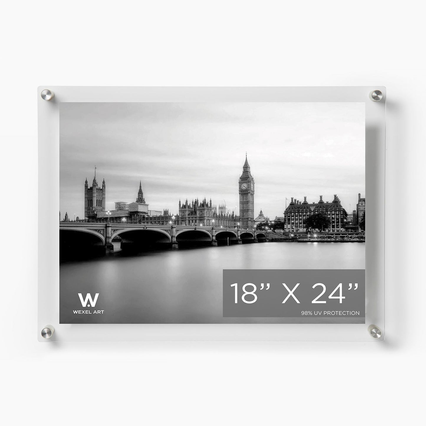 Modern UV-Grade Acrylic Floating Wall Frame
