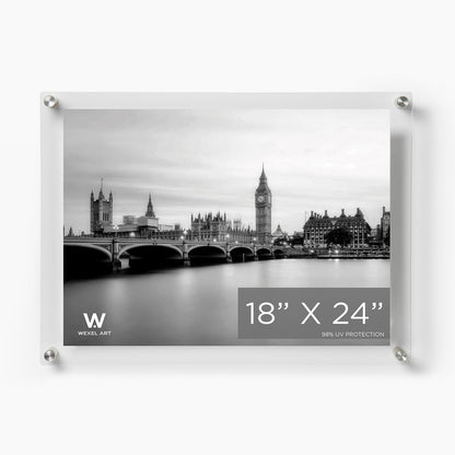 Modern UV-Grade Acrylic Floating Wall Frame
