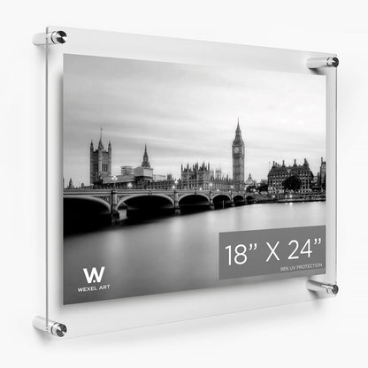 Modern UV-Grade Acrylic Floating Wall Frame