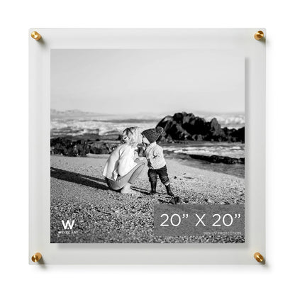Modern UV-Grade Acrylic Floating Wall Frame