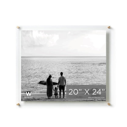 Modern UV-Grade Acrylic Floating Wall Frame