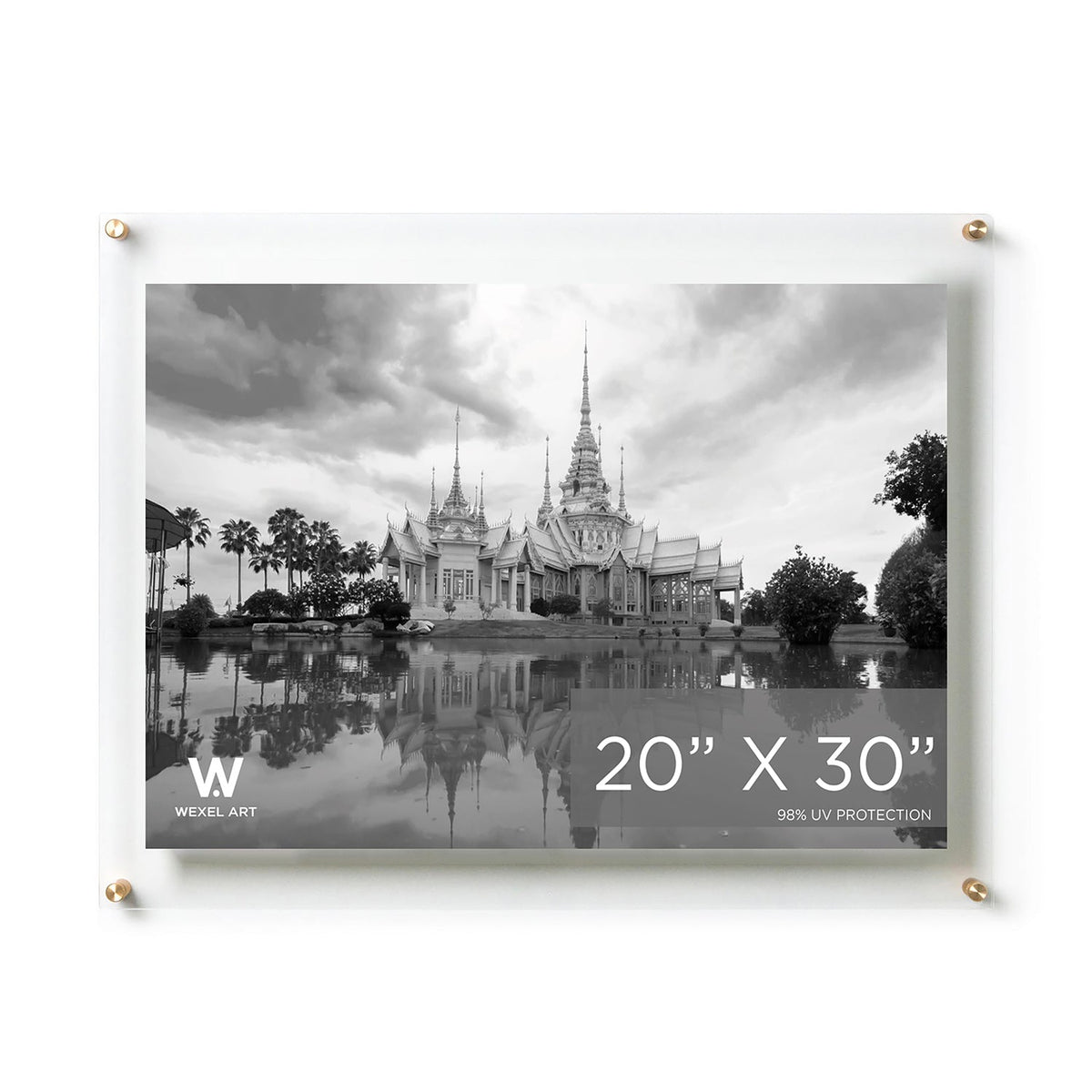 Modern UV-Grade Acrylic Floating Wall Frame