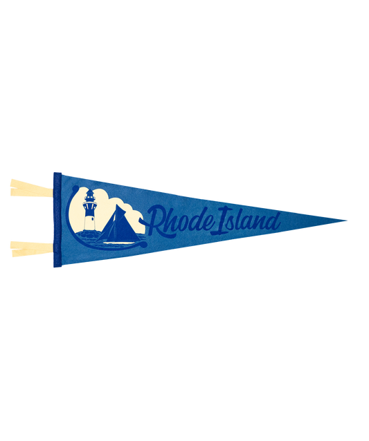 Rhode Island State Retro Wool Pennant