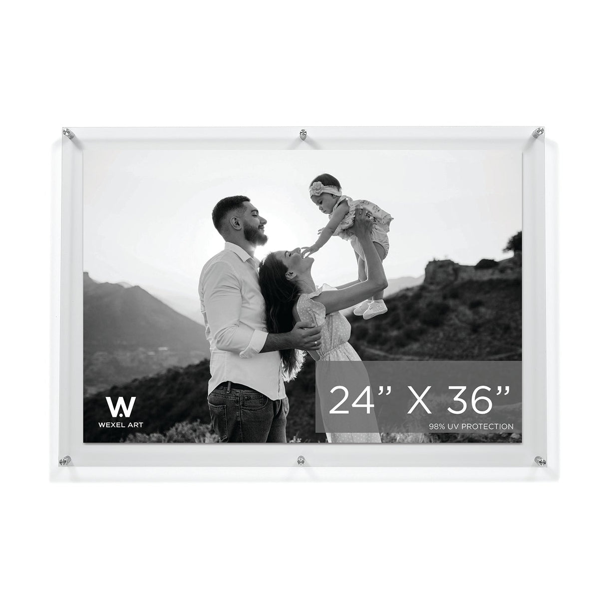 Modern UV-Grade Acrylic Floating Wall Frame