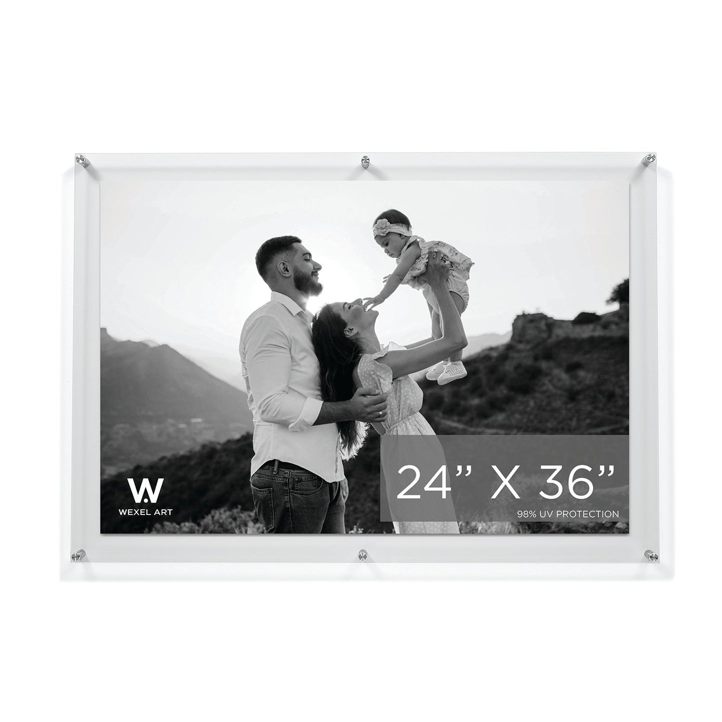 Modern UV-Grade Acrylic Floating Wall Frame