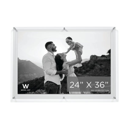 Modern UV-Grade Acrylic Floating Wall Frame