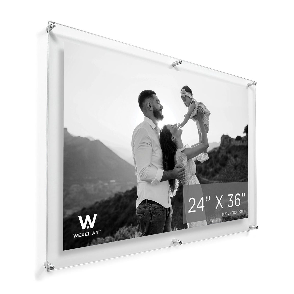 Modern UV-Grade Acrylic Floating Wall Frame