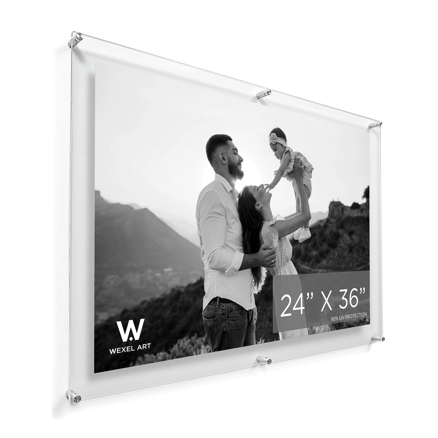 Modern UV-Grade Acrylic Floating Wall Frame