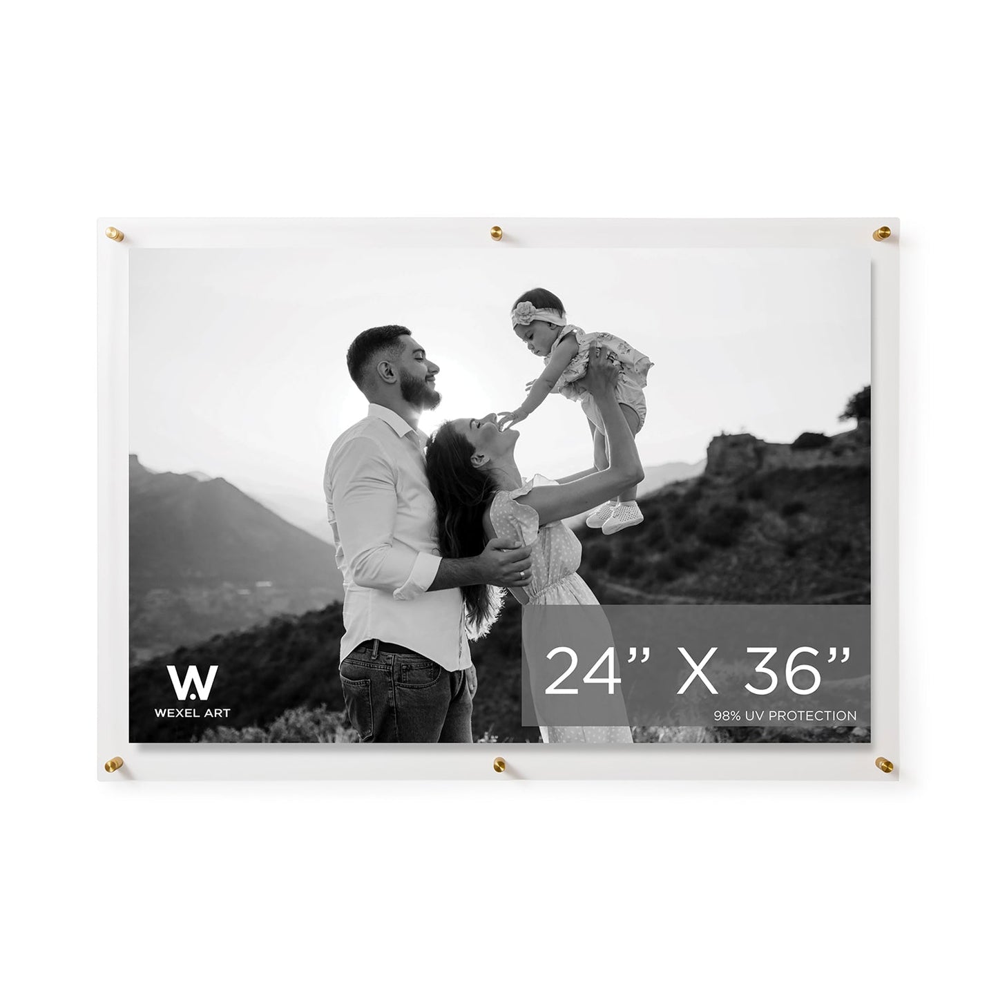 Modern UV-Grade Acrylic Floating Wall Frame