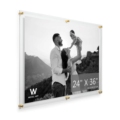 Modern UV-Grade Acrylic Floating Wall Frame