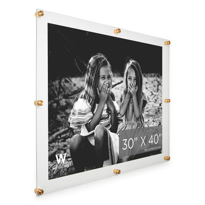 Modern UV-Grade Acrylic Floating Wall Frame