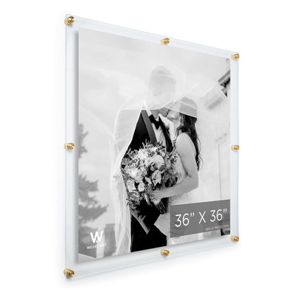 Modern UV-Grade Acrylic Floating Wall Frame
