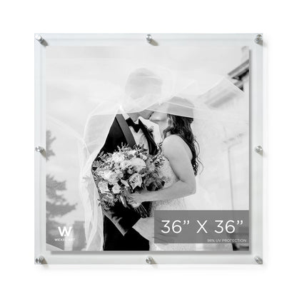 Modern UV-Grade Acrylic Floating Wall Frame