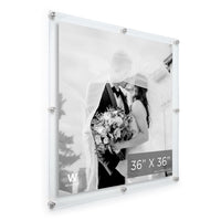 Modern UV-Grade Acrylic Floating Wall Frame