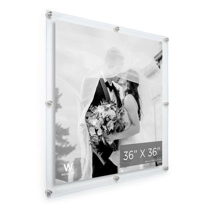 Modern UV-Grade Acrylic Floating Wall Frame