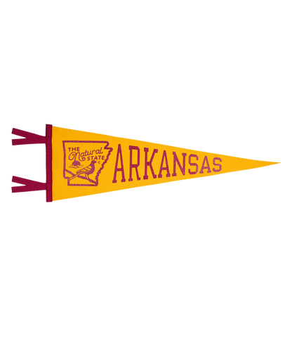 Arkansas State Retro Wool Pennant
