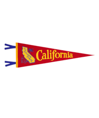 California State Retro Wool Pennant