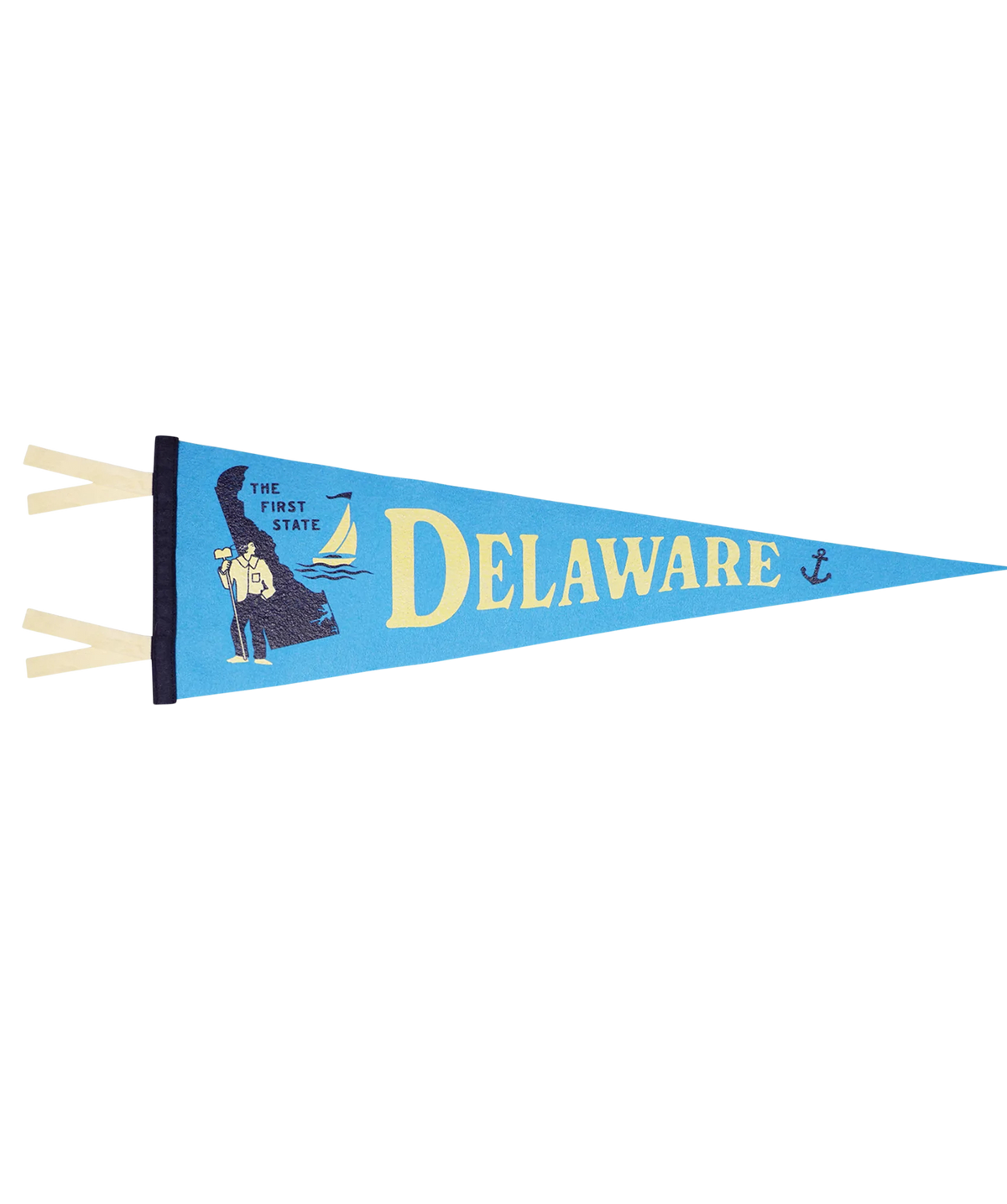 Delaware State Retro Wool Pennant