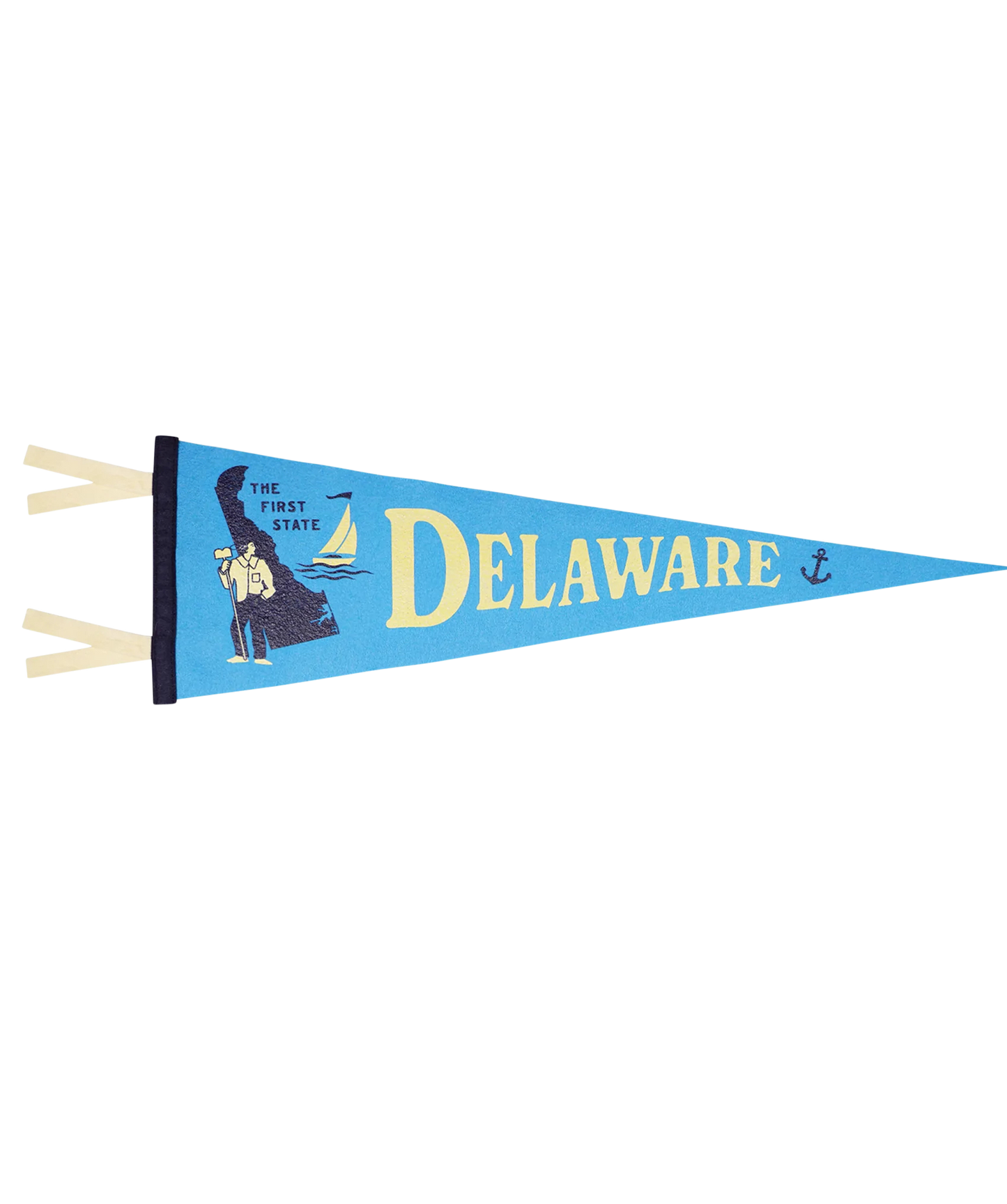 Delaware State Retro Wool Pennant