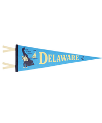 Delaware State Retro Wool Pennant