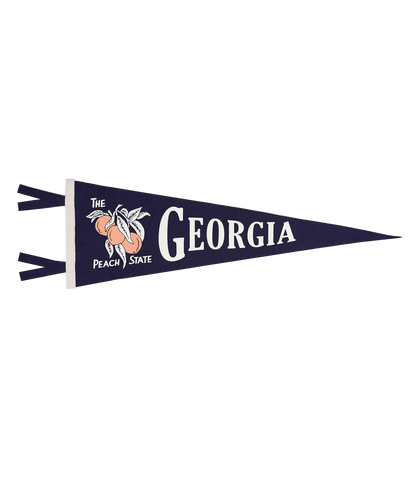 Georgia State Retro Wool Pennant