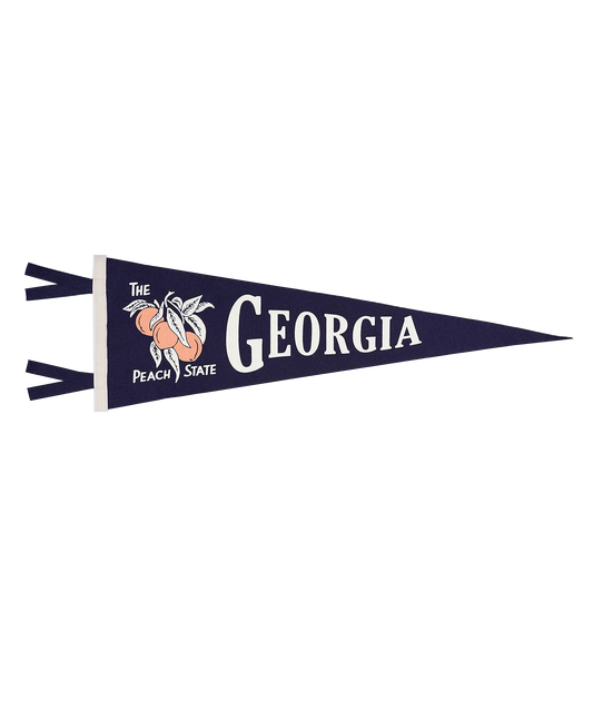 Georgia State Retro Wool Pennant