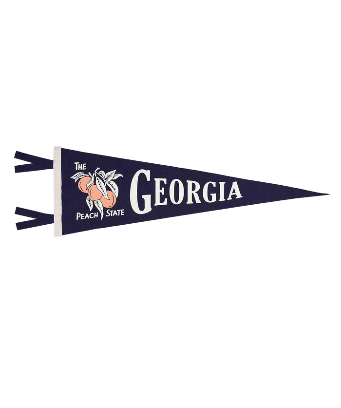 Georgia State Retro Wool Pennant