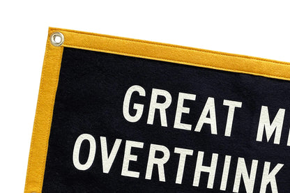Great Minds Overthink Alike Camp Flag • Holy Smokes x Oxford Pennant