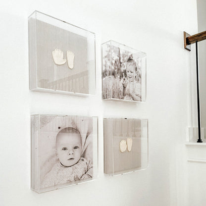 Modern UV-Grade Acrylic Shadowbox with Linen Canvas 3" Depth