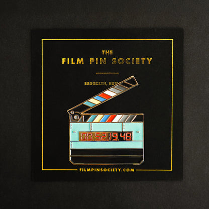 Jumbo Timecode Slate Enamel Pin (Glow in the Dark)